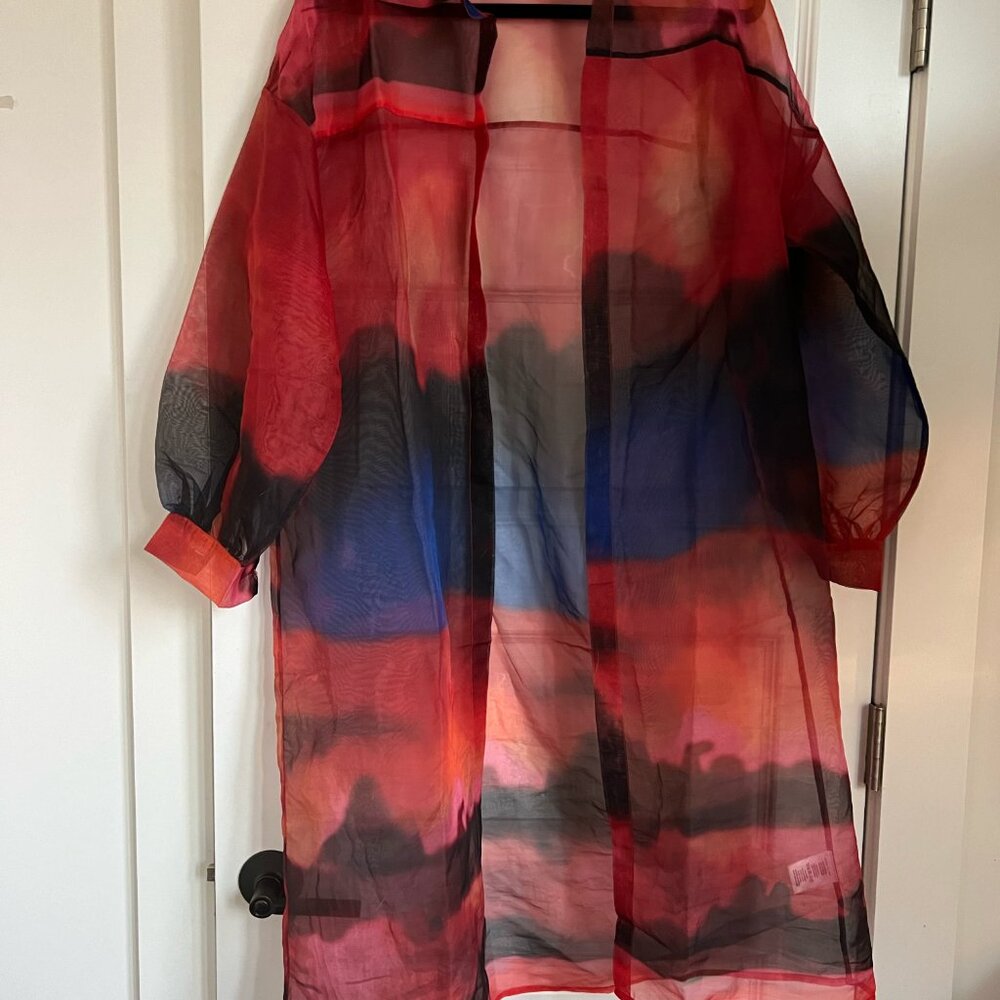 Anthropologie Sheer Short Sleeve Layer